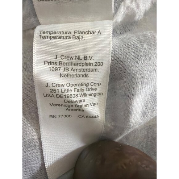 NWT J.Crew Factory Blue & White Gingham Tiered Midi Dress XL - Picture 7 of 16